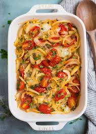 baked cod with tomato and lemon