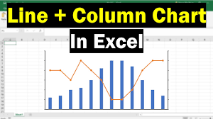 line and column chart in excel
