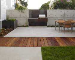 Wood Decking Next To Concrete Pad How
