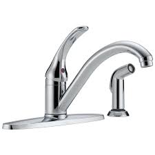 delta clic chrome single handle low