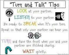 20 Best Turn And Talk Images Turn Talk Anchor Charts