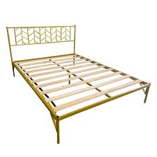 Gold Queen Metal Platform Bed Frame