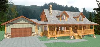 New Frontier 2174 Sq Ft Log Home Kit