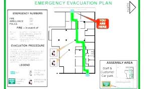 Home Emergency Acuation Plan Template Fire Sample Hospital