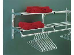 aluminum wall mounted coat rack with 2