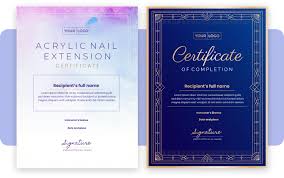 10 free nail certificate templates