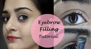 tutorial to fill eyebrows without using