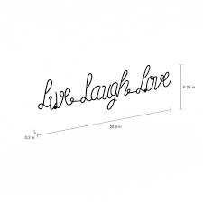 Live Laugh Love Metal Cutout Sign