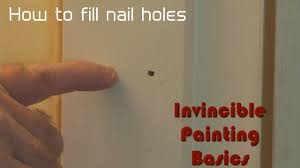 putty nail holes super fast you