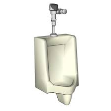 modern urinal wall hung 3d model