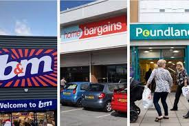 B M Poundland And Home Bargains Most