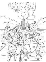 wizard of oz coloring pages printable
