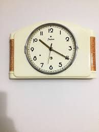 Junghans Ceramic Wall Clock 1930s Made