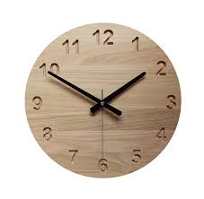 Minimalist Wood Clock Silent Wall Clock