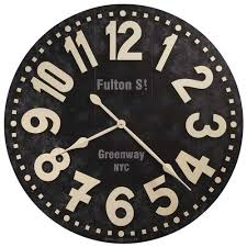 625 557 Fulton Street Wall Clock By
