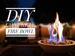 Simply cast a fire bowl in a mold and add fuel gel for a diy backyard accent. Diy Fire Bowl Eclectic Spark