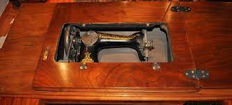 antique singer sewing machine and