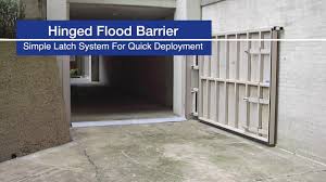 hinged flood barrier single ps