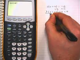 Solving Equations On A Ti 84 Plus You
