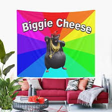 Biggie Cheese Meme Wall Tapestry