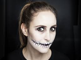 halloween how to sched mouth makeup