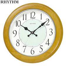 Rhythm Yellow Wall Clock Cmg120nr07