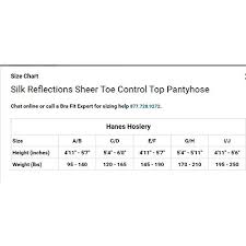 Silk Reflections Control Top Sandalfoot Pantyhose 6 Pair