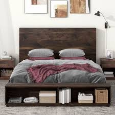 Solid Wood Platform Bed W Storage