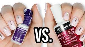 nail glue vs nail resin which will