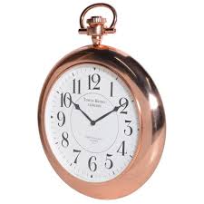 Copper Pocket Wall Clock