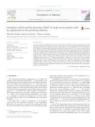 Pdf Computer Aided Activity Planning Caap In Large Scale
