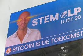Bitcoin mining is the process of adding transaction records to bitcoin's public ledger of past transactions or blockchain. Bitcoin And Laser Eyes On A Billboard For The Libertarian Party Ahead Of The Dutch National Elections Bitcoin