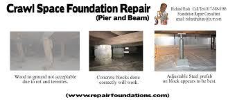 pier and beam crawlspace foundations