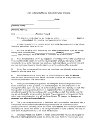 move out inspection letter fill out