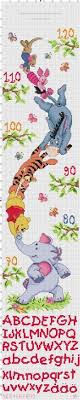 Winnie The Pooh Friends Height Chart Disney Cross Stitch