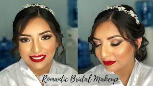 red lip wedding makeup