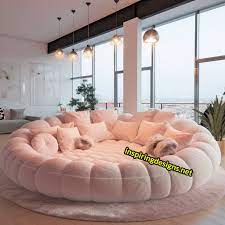 these giant circular sofas might