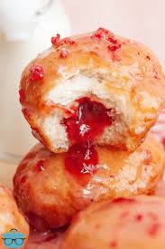 strawberry jelly filled biscuit donuts