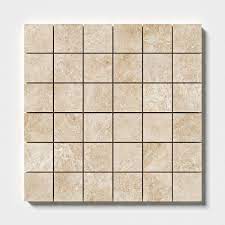 cappuccino polished 2x2 marble mosaic