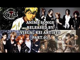 anime songs released by visual kei