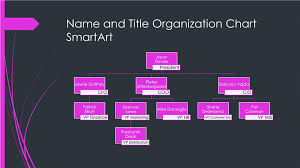 Small Business Organizational Chart Black Pink Widescreen