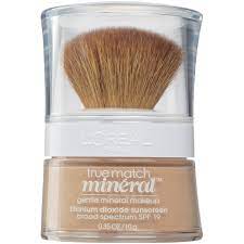 l oreal true match naturale powdered mineral foundation spf 19 creamy natural 462 0 35 oz jar