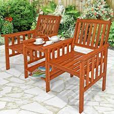 2 Seater Garden Bench With Table