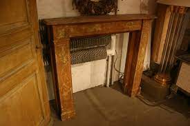 Antique Wood Fireplace Mantle 1850s