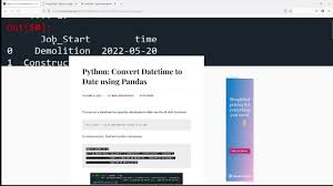 python convert datetime to date using
