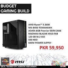Today we taking a look at one of the newest case releases from raidmax! Budget Gaming Build Techbrandstore