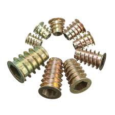 Hex Drive Screw In Threaded Insert Type D Nut For Wood With Flange M4 M5 M6 M8 M10