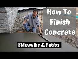 Concrete Patio And Sidewalk Finishing