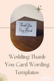 wedding thank you card wording made