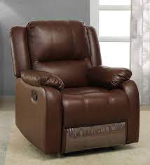 aldo manual recliner in brown